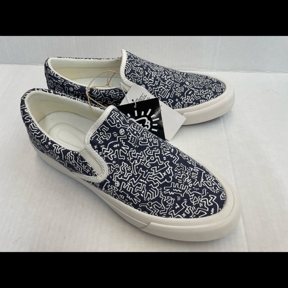 New! Keith Haring X Uniqlo Mens Slip-On size 6.5 - Picture 1 of 8